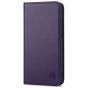 SHIELDON SAMSUNG Galaxy S23 Plus Wallet Case, SAMSUNG S23 Plus Leather Cover Flip Folio Book Case - Dark Purple