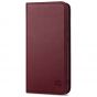 SHIELDON SAMSUNG Galaxy S23 Plus Wallet Case, SAMSUNG S23 Plus Leather Cover Flip Folio Book Case - Wine Red