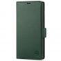 SHIELDON SAMSUNG Galaxy S23 Ultra Wallet Case, SAMSUNG S23 Ultra Leather Cover Flip Folio Book Case - Midnight Green