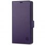 SHIELDON SAMSUNG Galaxy S23 Ultra Wallet Case, SAMSUNG S23 Ultra Leather Cover Flip Folio Book Case - Dark Purple