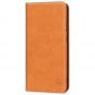 SHIELDON SAMSUNG Galaxy S23 Wallet Case, SAMSUNG S23 Leather Cover Flip Folio Book Case - Brown