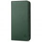 SHIELDON SAMSUNG Galaxy S23 Wallet Case, SAMSUNG S23 Leather Cover Flip Folio Book Case - Midnight Green