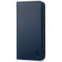 SHIELDON SAMSUNG Galaxy S23 Wallet Case, SAMSUNG S23 Leather Cover Flip Folio Book Case - Navy Blue