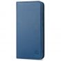 SHIELDON SAMSUNG Galaxy S23 Wallet Case, SAMSUNG S23 Leather Cover Flip Folio Book Case - Royal Blue