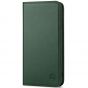 SHIELDON SAMSUNG Galaxy S24 Plus Wallet Case, SAMSUNG S24 Plus Genuine Leather Cover Flip Folio Book Case - Midnight Green