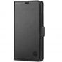 SHIELDON SAMSUNG Galaxy S24 Ultra Wallet Case, SAMSUNG S24 Ultra Leather Cover Flip Folio Book Case - Black