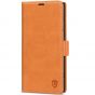 SHIELDON SAMSUNG Galaxy S24 Ultra Wallet Case, SAMSUNG S24 Ultra Leather Cover Flip Folio Book Case - Brown