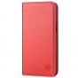 SHIELDON iPhone 14 Pro Max Wallet Case, iPhone 14 Pro Max Genuine Leather Folio Cover - Red