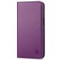 SHIELDON iPhone 14 Pro Max Wallet Case, iPhone 14 Pro Max Genuine Leather Folio Cover - Light Purple