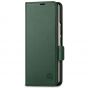 SHIELDON SAMSUNG Galaxy Z Fold4 5G Genuine Leather Wallet Case Cover with S Pen Holder, Folio Flip Style - Midnight Green