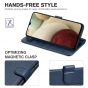 TUCCH SAMSUNG GALAXY A12/M12 Wallet Case, SAMSUNG A12/M12 Leather Case Folio Cover - Dark Blue