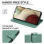 TUCCH SAMSUNG GALAXY A12/M12 Wallet Case, SAMSUNG A12/M12 Leather Case Folio Cover - Myrtle Green