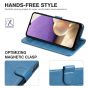 TUCCH SAMSUNG GALAXY A32 Wallet Case, SAMSUNG M32 Leather Case Folio Cover - Light Blue