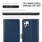 TUCCH SAMSUNG GALAXY A42 Wallet Case, SAMSUNG A42 Leather Case Folio Cover - Dark Blue