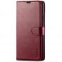 TUCCH SAMSUNG GALAXY A42 Wallet Case, SAMSUNG A42 Leather Case Folio Cover - Wine Red