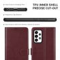 TUCCH SAMSUNG GALAXY A52 Wallet Case, SAMSUNG A52 Flip Case 6.5-inch - Wine Red