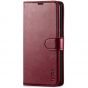 TUCCH SAMSUNG GALAXY A52 Wallet Case, SAMSUNG A52 Flip Case 6.5-inch - Wine Red