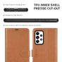 TUCCH SAMSUNG GALAXY A52 Wallet Case, SAMSUNG A52 Flip Case 6.5-inch - Light Brown