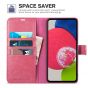 TUCCH SAMSUNG GALAXY A53 Wallet Case, SAMSUNG A53 Leather Case Folio Cover - Hot Pink