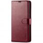 TUCCH SAMSUNG GALAXY A53 Wallet Case, SAMSUNG A53 Leather Case Folio Cover - Wine Red