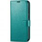 TUCCH SAMSUNG GALAXY A55 Wallet Case, SAMSUNG A55 Leather Case Folio Cover - Full Grain Cyan