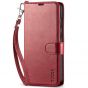 TUCCH SAMSUNG GALAXY A55 Wallet Case, SAMSUNG A55 Leather Case Folio Cover - Strap Dark Red