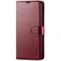 TUCCH SAMSUNG GALAXY A72 Wallet Case, SAMSUNG A72 Flip Case 6.7-inch - Wine Red