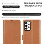 TUCCH SAMSUNG GALAXY A72 Wallet Case, SAMSUNG A72 Flip Case 6.7-inch - Light Brown