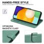 TUCCH SAMSUNG GALAXY A52 Wallet Case, SAMSUNG A52 Flip Case 6.5-inch - Myrtle Green