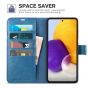 TUCCH SAMSUNG GALAXY A72 Wallet Case, SAMSUNG A72 Flip Case 6.7-inch - Lake Blue