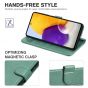 TUCCH SAMSUNG GALAXY A72 Wallet Case, SAMSUNG A72 Flip Case 6.7-inch - Myrtle Green