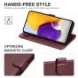 TUCCH SAMSUNG GALAXY A72 Wallet Case, SAMSUNG A72 Flip Case 6.7-inch - Wine Red