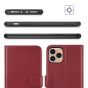 TUCCH iPhone 11 Pro Wallet Case for Women, iPhone 11 Pro Folio Case Thin - Dark Red