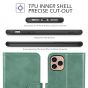 TUCCH iPhone 11 Pro Wallet Case with Strap, iPhone 11 Pro Stand Case with Card Holder - Myrtle Green