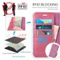 TUCCH iPhone 11 Wallet Case Protective, iPhone 11 Flip Cover Slim - Hot Pink