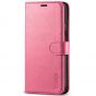 TUCCH iPhone 12 Mini 5.4-inch Flip Leather Wallet Case - Hot Pink