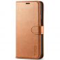 TUCCH iPhone 12 Mini 5.4-inch Flip Leather Wallet Case - Light Brown