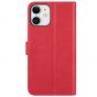 TUCCH iPhone 12 Mini 5.4-inch Flip Leather Wallet Case - Red