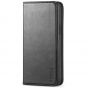 TUCCH iPhone 12 Mini Wallet Case, iPhone 12 Mini Flip Cover, Magnetic Closure Phone Case for Mini iPhone 12 5G 5.4-inch Black