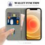 TUCCH iPhone 12 Mini Wallet Case, iPhone 12 Mini Flip Cover, Magnetic Closure Phone Case for Mini iPhone 12 5G 5.4-inch Grey