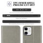 TUCCH iPhone 12 Mini Wallet Case, iPhone 12 Mini Flip Cover, Magnetic Closure Phone Case for Mini iPhone 12 5G 5.4-inch Grey