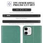 TUCCH iPhone 12 Mini Wallet Case, iPhone 12 Mini Flip Cover, Magnetic Closure Phone Case for Mini iPhone 12 5G 5.4-inch Myrtle Green