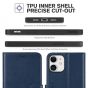 TUCCH iPhone 12 Wallet Case, iPhone 12 Pro Case, iPhone 12 / Pro 5G 6.1-inch Flip Case - Blue