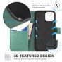 TUCCH iPhone 12 5G Wallet Case, iPhone 12 Pro 6.1-inch 5G Flip Case - Myrtle Green