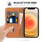 TUCCH iPhone 12 Wallet Case, iPhone 12 Pro Wallet Case, Flip Cover with Stand, Credit Card Slots, Magnetic Closure for iPhone 12 / Pro 6.1-inch 5G Light Brown