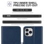TUCCH iPhone 12 Pro Max Wallet Case, iPhone 12 Pro Max 6.7-inch Flip Case - Blue