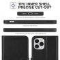 TUCCH iPhone 12 Pro Max Wallet Case, iPhone 12 Pro Max 6.7-inch Flip Case - Black