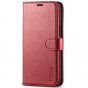 TUCCH iPhone 12 Pro Max Wallet Case, iPhone 12 Pro Max 6.7-inch Flip Case - Dark Red