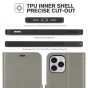 TUCCH iPhone 12 Pro Max Wallet Case, iPhone 12 Pro Max 6.7-inch Flip Case - Grey