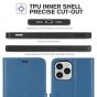 TUCCH iPhone 12 Pro Max Wallet Case, iPhone 12 Pro Max 6.7-inch Flip Case - Light Blue